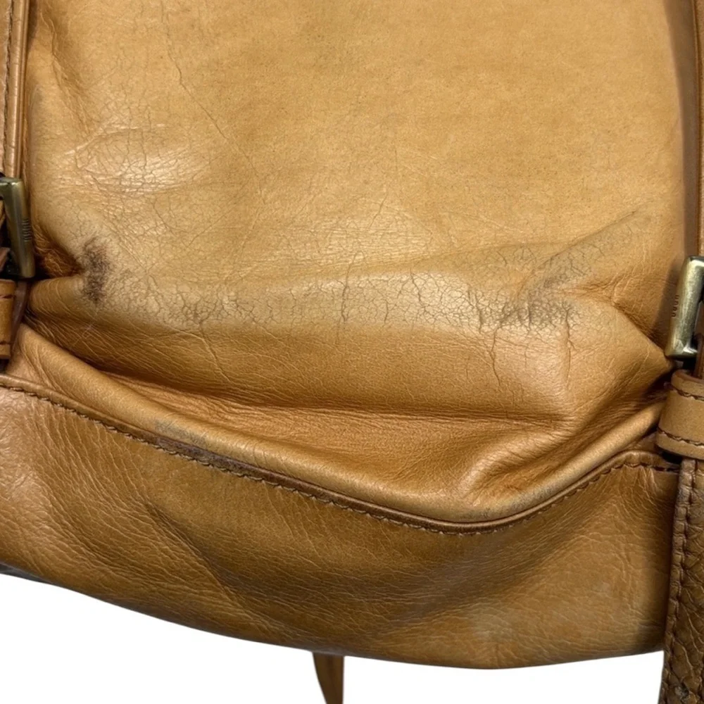 Hobo International Bridge Convertible Yellow Leather Backpack BLEMISH